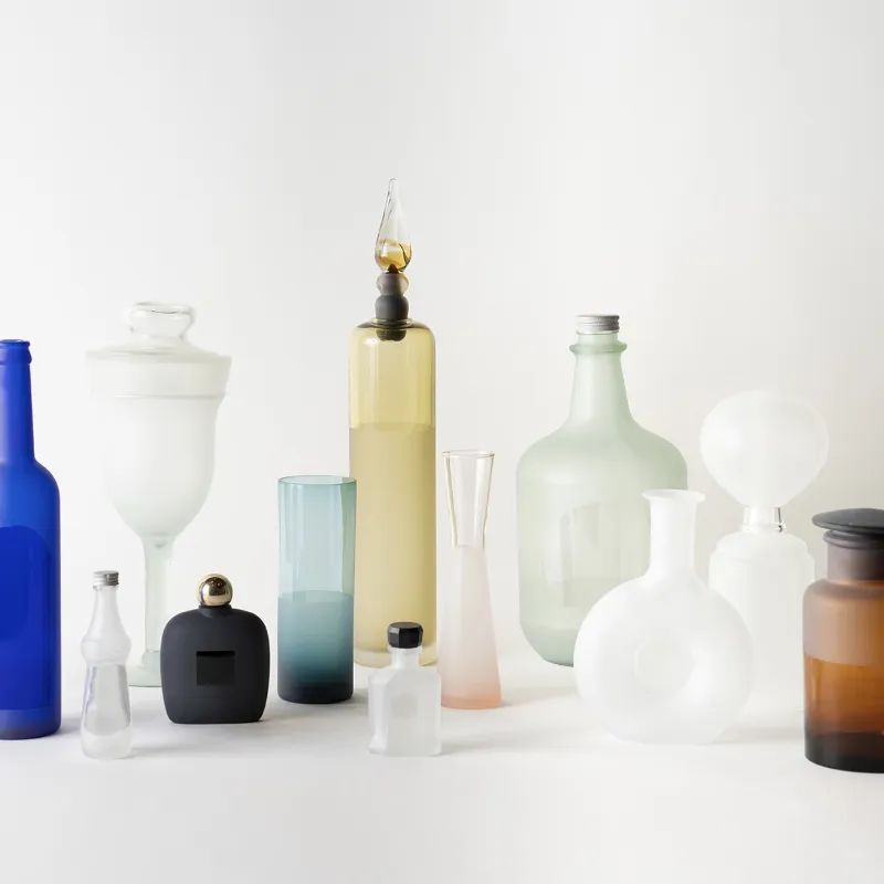 「traces」の派生コレクションで古物のガラス製品を使ったリプロダクトコレクション「traces uniques」