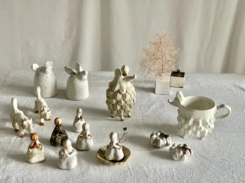 動物カップやお地蔵さん