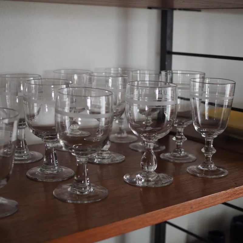 1900年代初頭のスウェーデンのアンティークステムグラス