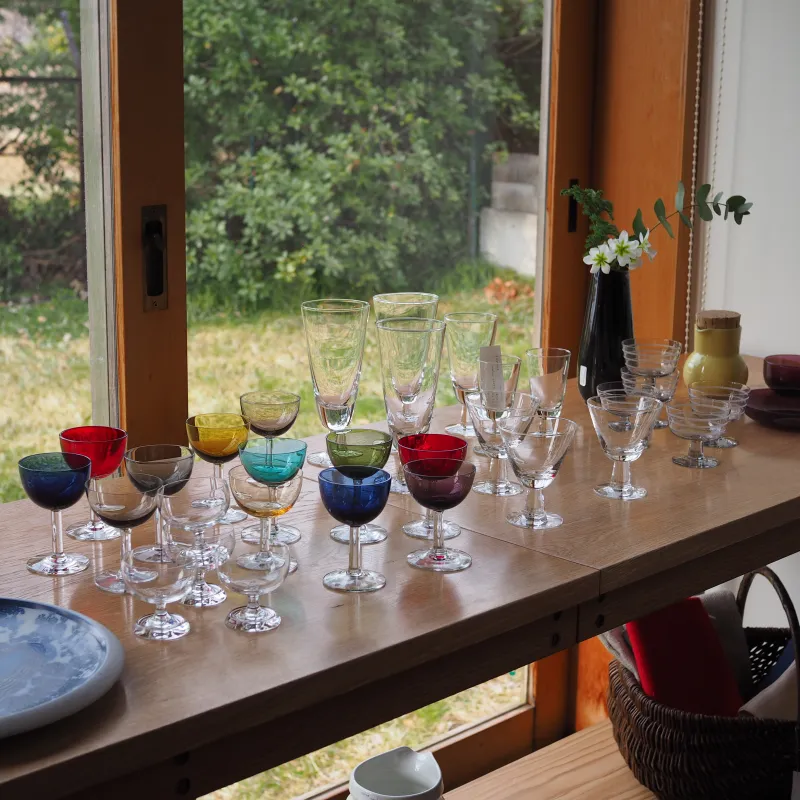 フィンランドのヴィンテージリキュールグラス、冷酒にもおすすめ