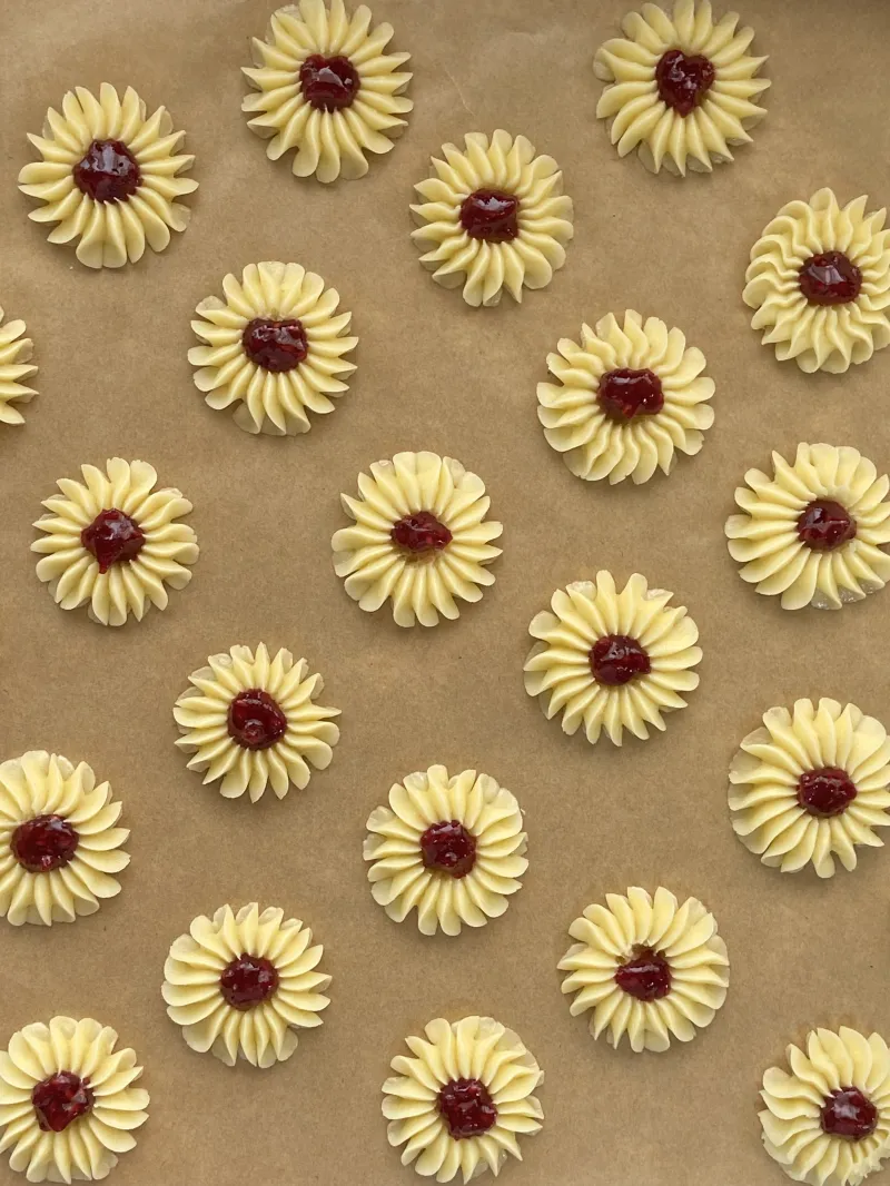 自家製ラズベリージャムのサブレ