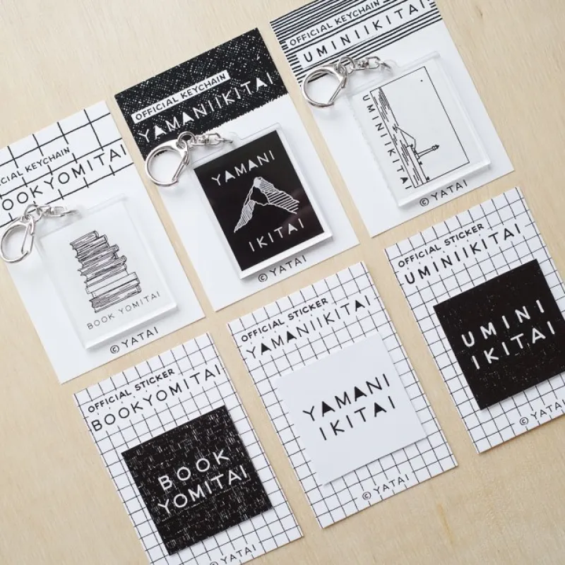 とうとう作った野台Tシャツ公式キーホルダー＆ステッカー