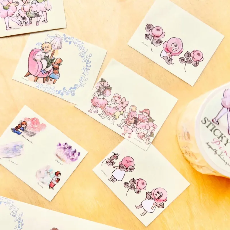 「テディベアのロールふせん」テディベアをテーマにしたロールふせん。イベントや店頭で限定的に販売している商品で、大変おすすめです。