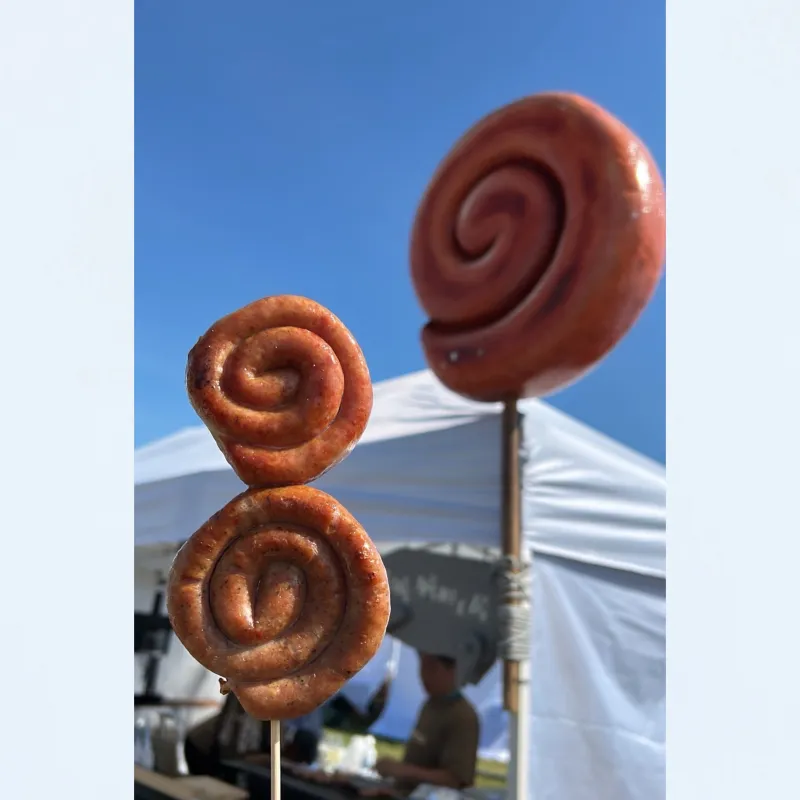 「うずまきちゃん」群馬県吾妻郡で頼れる同級生が育てた豚肉で作る自家製ソーセージです