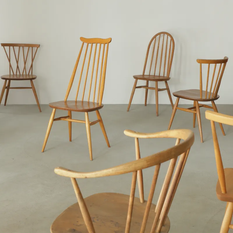 普段店頭ではあまり展開しないErcolの椅子も今回のために展開します．色々なモデルを持っていこうと思います。
