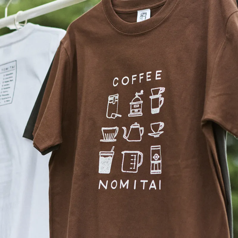 「COFFEENOMITAITシャツ」珈琲が飲みたい気持ちを表現差し入れが増えるかも。