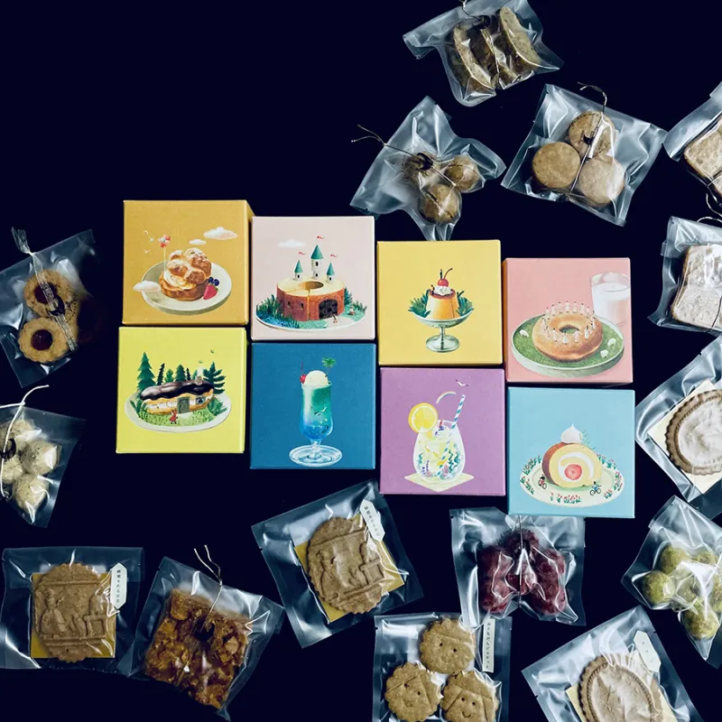 「クッキー箱」見てかわいい、食べてうれしい、ワクワクが止まらないお菓子箱です。