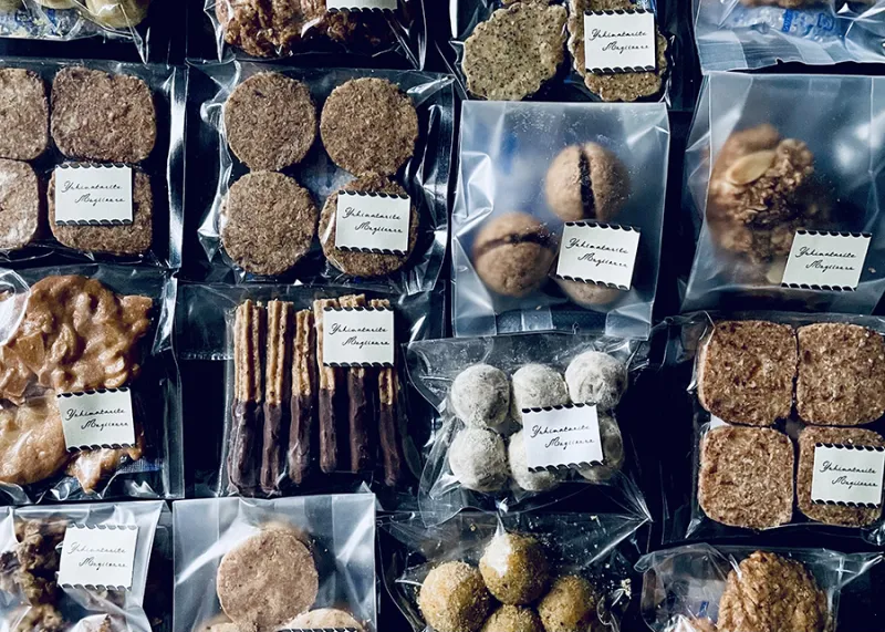 穀粒菓子店　雪ワタリテ麦イズル